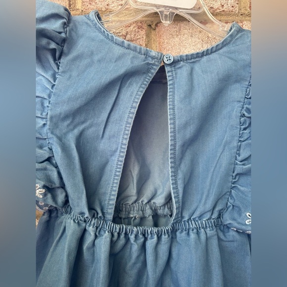 Okie Dokie Blue Dress Toddler & Little Girls Size 5 - Picture 3 of 6